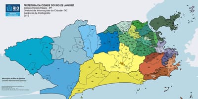 रियो डी जनेरियो arrondissement नक्शा