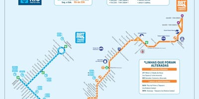 रियो brt नक्शा
